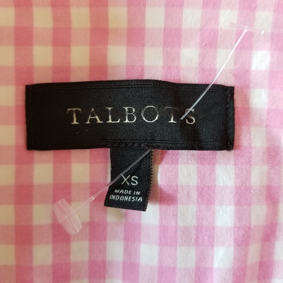 NWOT Talbots Gingham Jacket Size XS Pink - Picture 2 of 9